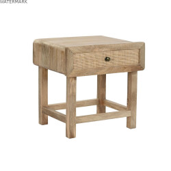 Table de Nuit DKD Home Decor Marron Naturel Bois de manguier 50 x 40 x 50 cm
