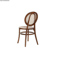 Chaise DKD Home Decor Brun foncé Rotin Bois 43 x 43 x 89 cm Grille
