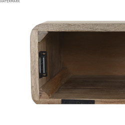 Table de Nuit DKD Home Decor Marron Naturel Bois de manguier 50 x 40 x 50 cm