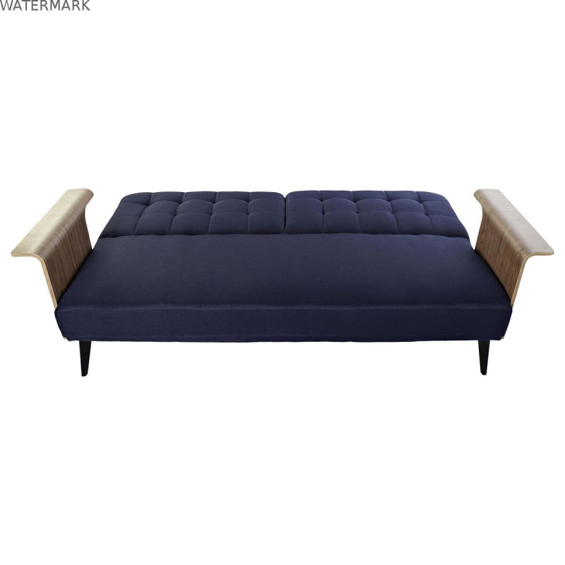 Canapé Convertible DKD Home Decor Bleu Marron Noir Métal Moderne Urbaine 203 x 87 x 81 cm