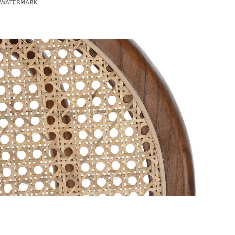 Chaise DKD Home Decor Brun foncé Rotin Bois 43 x 43 x 89 cm Grille