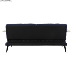 Canapé Convertible DKD Home Decor Bleu Marron Noir Métal Moderne Urbaine 203 x 87 x 81 cm