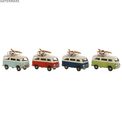 Figurine Décorative Home ESPRIT Fourgonnette 11 x 5 x 5,5 cm (4 Unités)