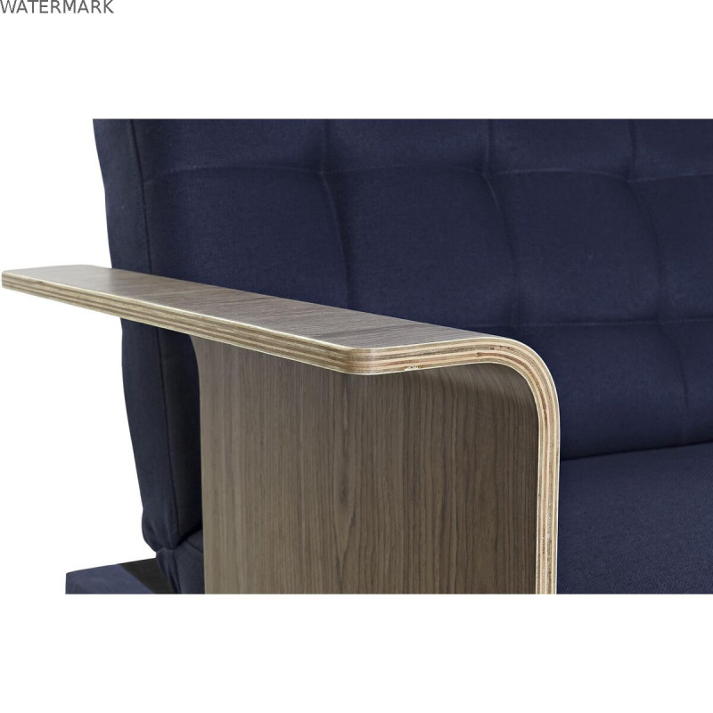 Canapé Convertible DKD Home Decor Bleu Marron Noir Métal Moderne Urbaine 203 x 87 x 81 cm