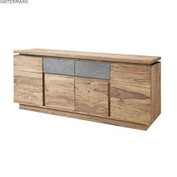 Buffet DKD Home Decor Naturel Gris (175 x 45 x 72 cm)