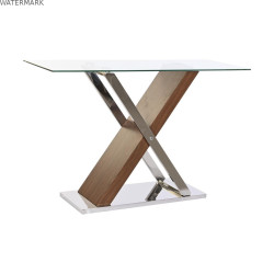 Meuble d'Entrée DKD Home Decor Transparent Argenté Brun foncé 120 x 40 x 75 cm