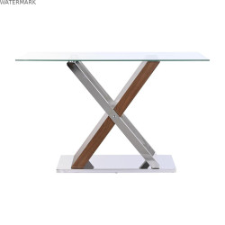 Meuble d'Entrée DKD Home Decor Transparent Argenté Brun foncé 120 x 40 x 75 cm