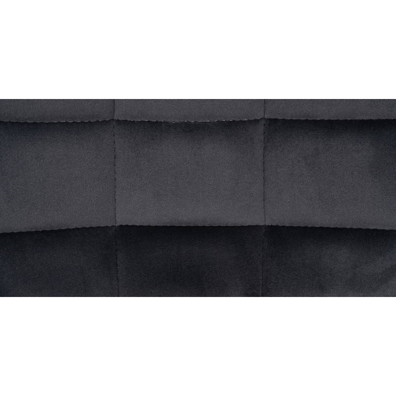 Tabouret de bar en velours Tover gris foncé