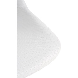 Tabouret de bar Loft simili cuir blanc