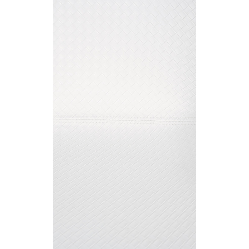 Tabouret de bar Loft simili cuir blanc