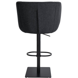Tabouret de bar Gambo B en feutre anthracite