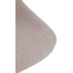 Tabouret de bar Loft tissu taupe