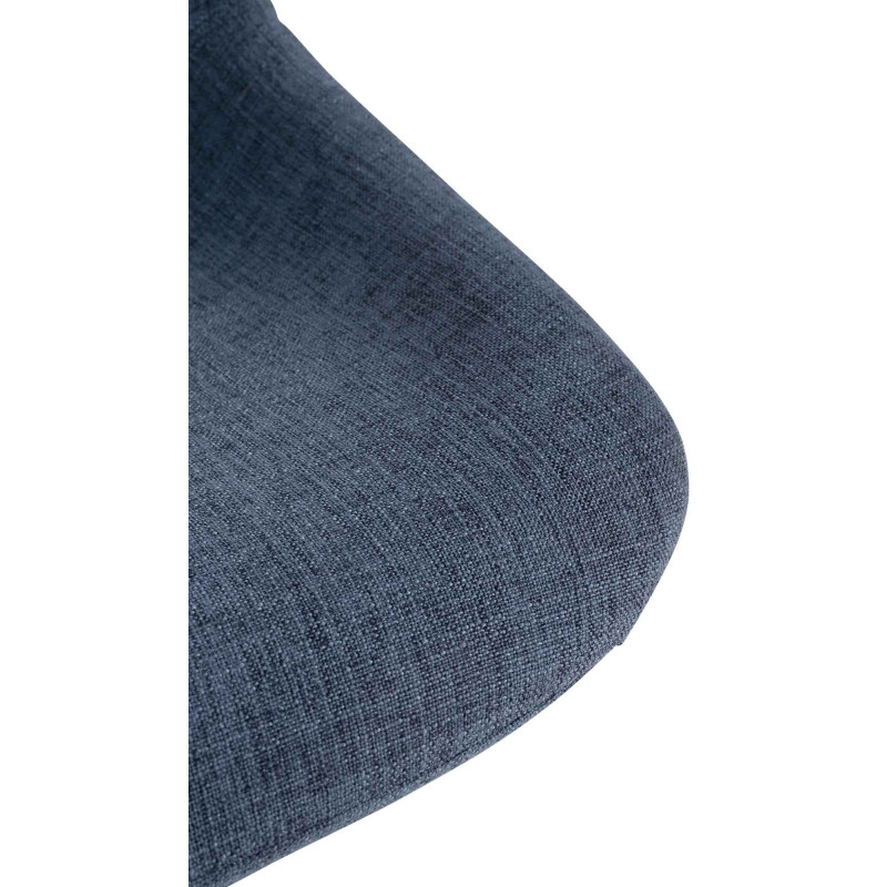 Tabouret de bar Loft en tissu bleu