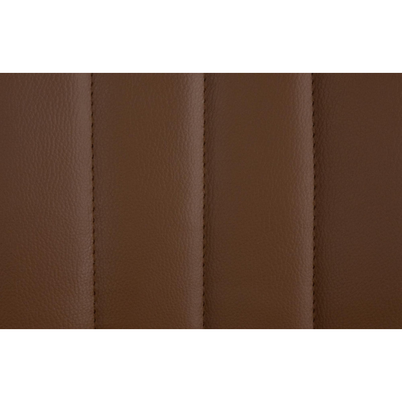 Tabouret de bar Toni simili cuir noir marron