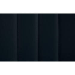 Tabouret de bar Toni simili cuir blanc noir