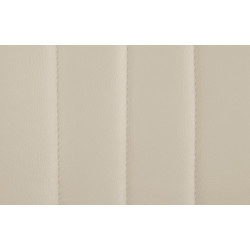Tabouret de bar Toni simili cuir blanc crème