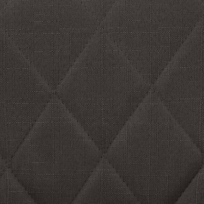 Tabouret de bar Lazio tissu noir gris foncé