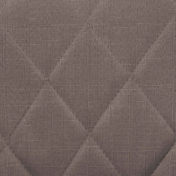 Tabouret de bar Lazio tissu noir taupe