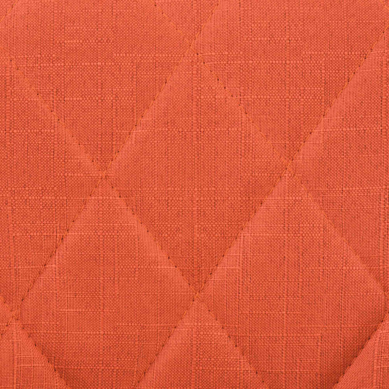 Tabouret de bar Lazio tissu blanc orange