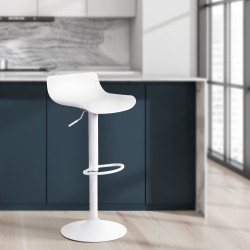 Tabouret de bar Aveiro blanc