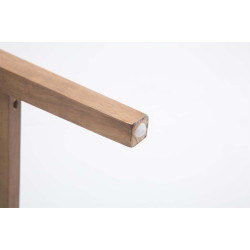 Set 2x Taburetes de Bar Louise en Tela Crema,Antiguo claro