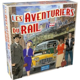 Les Aventuriers du Rail : New York - AC-DÉCO - Jeu de société - 8 ans et plus - 2 a 4 joueurs - 10 a 15 minutes