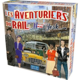 Les Aventuriers du Rail : New York - AC-DÉCO - Jeu de société - 8 ans et plus - 2 a 4 joueurs - 10 a 15 minutes