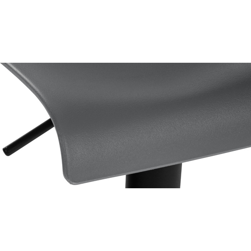 Tabouret de bar Branford en plastique gris