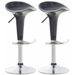 Set 2 sgabelli Saddle grigio
