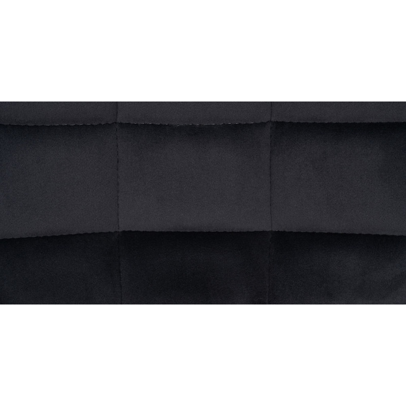 Lot de 2 tabourets de bar Tover en velours noir
