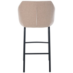 Tabouret de bar Monea B feutre taupe