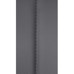 Tabouret de bar Milet en cuir synthétique gris chrome