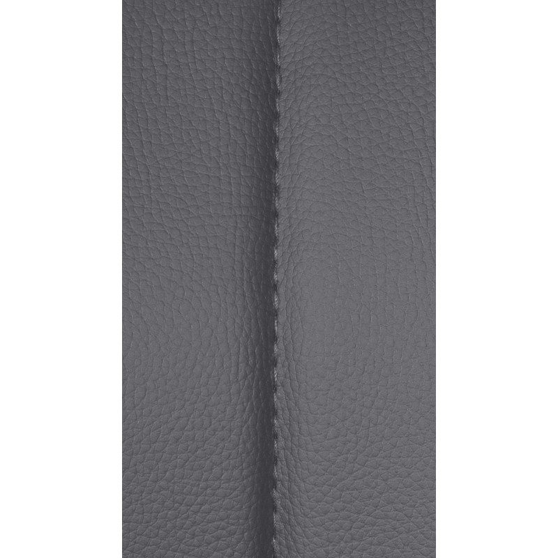Tabouret de bar Milet en cuir synthétique gris chrome