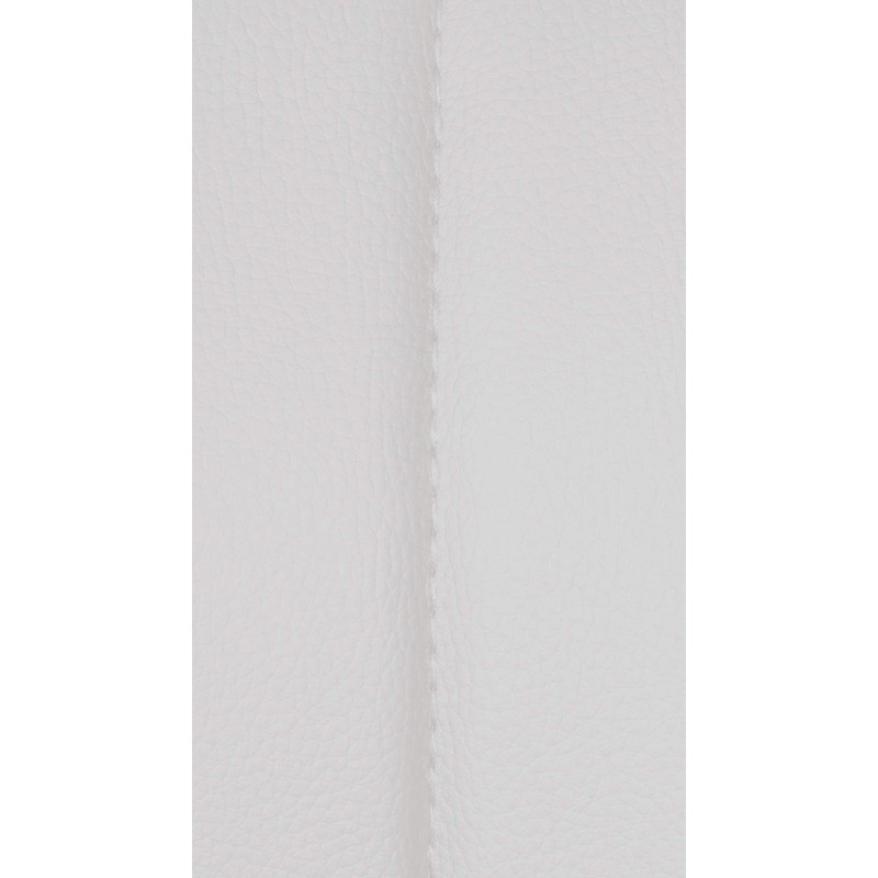 Tabouret de bar Milet en cuir artificiel blanc