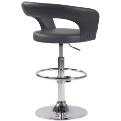 Lot de 2 tabourets de bar Jaen en simili cuir