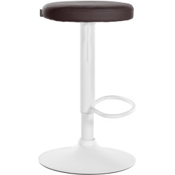 Tabouret de bar Ponte, similicuir brun