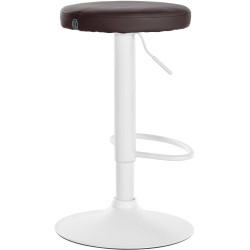Tabouret de bar Ponte, similicuir brun