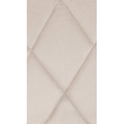 Tabouret de bar Lazio velours blanc crème
