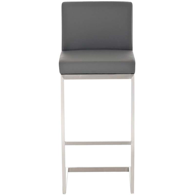 Lot de 2 tabourets de bar Paros en cuir artificiel
