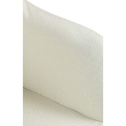 Tabouret de bar Natoma tissu blanc crème