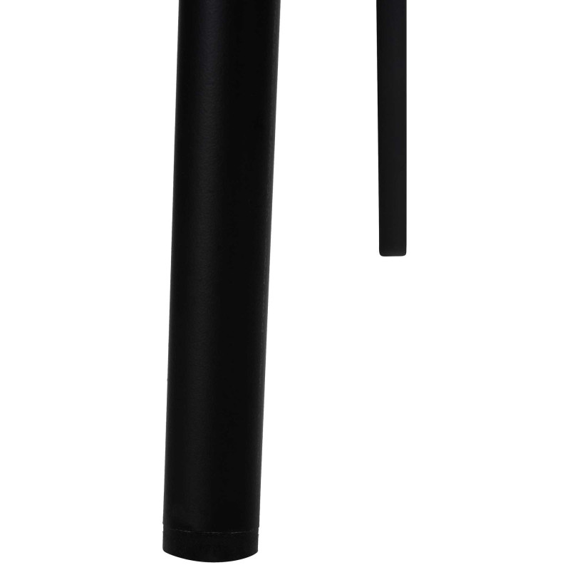 Tabouret de bar Genoa noir gris