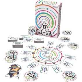 Asmodee - Captain Games - 13 Mots - Jeu de société - Jeu de Cartes - A partir de 8 Ans - 2 a 8 Joueurs - 20 Min