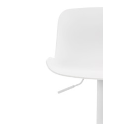 Lot de 2 tabourets de bar Almada en blanc