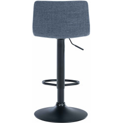 Tabouret de bar en tissu Branford bleu