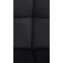 Lot de 2 tabourets de bar Feni simili cuir noir