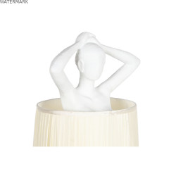 Lampadaire Home ESPRIT Blanc Résine 50 W 220 V 46 x 41 x 137,5 cm
