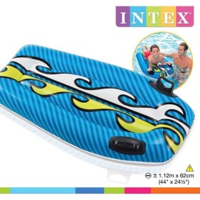 Bodyboard Gonflable Enfant - INTEX - 112x62 Cm - 2 Modeles Assortis - Garçon et Fille