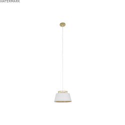 Suspension DKD Home Decor Blanc Marron Naturel Bambou 50 W 30 x 30 x 20 cm
