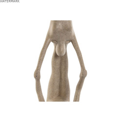 Figurine Décorative Home ESPRIT Beige Yoga 29,5 x 8 x 28 cm