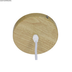 Suspension DKD Home Decor Blanc Marron Naturel Bambou 50 W 30 x 30 x 20 cm